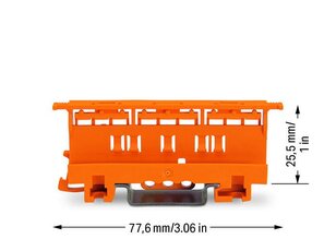 Upevňovací adaptér řada 221 4mm2 oranžová WAGO 221-500