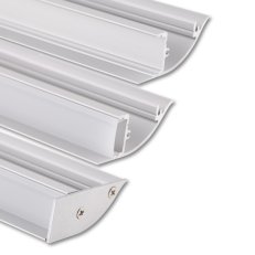 Nástěnný hliníkový profil NC 44x17mm mléčný difuz 2m MCLED ML-761.034.74.2