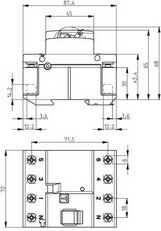 Proudový chránič EFI-4 B S 25/0,1 10kA 100mA ETI 002063662