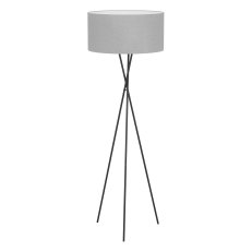 Stojací svítidlo FONDACHELLI černá/LEINEN šedá 60W IP20 EGLO 900187