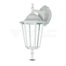Garden Wall Lamp E27 Matt White Down,  V