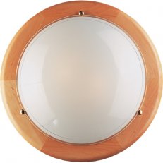 Stropní svítidlo Punto 400 dřevo střední 2x60W IP20 E27 COMPOLUX 912014/81
