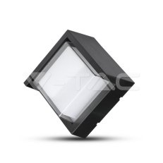 6W LED Wall Light Sami-Frame Black Round