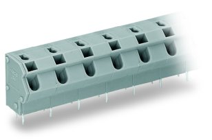 Svorka na desky plošných spojů 2,5mm2 10/10,16 mm šedá 5pól. WAGO 254-655