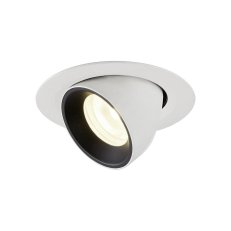 NUMINOS GIMBLE XS, zápustné stropní svítidlo bílé/černé 4000 K 55° SLV 1005864