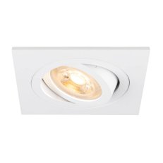 NEW TRIA 75 stropní vestavné svítidlo čtvercové max. 10W GU10 bílá SLV 1007377