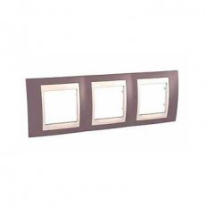 Schneider MGU6.006.576 Krycí rámeček Plus trojnásobný,Mauve/marfil