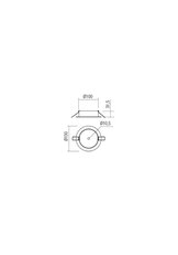 RECESSED CANOPY SAND WHITE REDO CR1 MWH