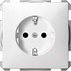 Schneider MTN2400-4019 Zásuvka 250V/16A s bočními zemnícími kontakty,S-Design,