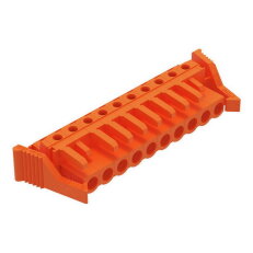 Pružinová svorkovnice THT úhlová 5,08 mm oranžová 10pól. WAGO 232-270/039-000