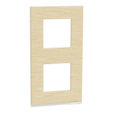 Unica Pure Krycí rámeček dvojnásobný vertikální, Nordic Wood SCHNEIDER NU6004V83