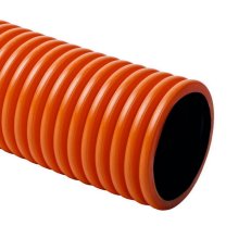 Ohebná dvouplášťová korugovaná bezhalog. chránička KOPOFLEX 40mm oranžová 50m