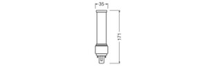 Světelný zdroj DULUX LED D EM & AC MAINS V 9W 865 G24D-3 LEDVANCE 4099854502316