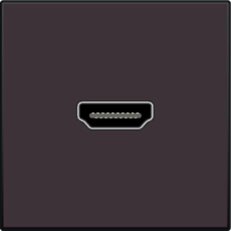 Zásuvka HDMI-HDMI-DARK BROWN NIKO 124-69417