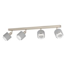 Bodové svítidlo BELLIZZI nikl-mat/šedá/bílá 4X7,5W IP20 EGLO 901048