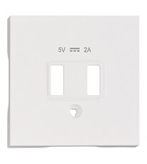 Kryt USB zásuvky dvojité, bílý SCHRACK EV103352--