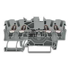Svorka pro moduly, 4 vodiče, S diodou 1N4007, Šedá WAGO 2202-1411/1000-410