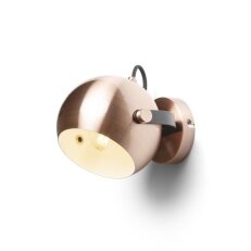 AGNETA přisazená česaná měď/černá 230V E27 40W RENDL R13896