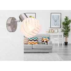 Nástěnné svítidlo WILLY nikl 1xE27, max. 40W 230V GLOBO 54025-1