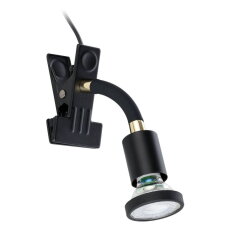 Skřipcové svítidlo PARRINI 1 GU10 4,5W IP20 černá/mosaz  EGLO 300914