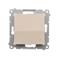 Ovladač zapínací SVĚTLO, řazení 1/0, 10AX, 250V~, krémová DS1.01/41