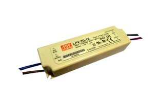 Napájecí zdroj pro LED 20W 5V 3000mA MEAN WELL LPV-20-5