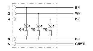Kabel snímače/akčního členu SAC-5P-10,0-PUR/M12FR-3L PHOENIX CONTACT 1694431
