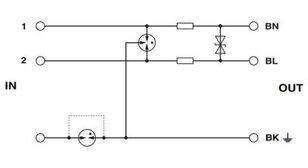 Svodič přepětí S-PT-1X2-24DC-1/2" PHOENIX CONTACT 2882569