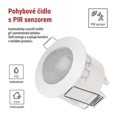 PIR senzor (pohybové čidlo) IP20 1200W, bílý EMOS GS12111
