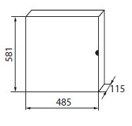 Kovový rozváděč multim KP-DB-I-MF-318M KANLUX 46436
