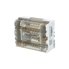 Blok distribuční BED-407/125B, 4P (4x7), Cu, 125A, 690V AC/DC, šedá,na DIN/panel