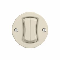 Dvojitý schodišťový vypínač GREENLUX KLIKLAP B/V2/66 Beige, řazení 6+6
