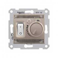 Sedna Termostat pro podlahové vytápění otočný s vypínačem Titan SCHNEIDER