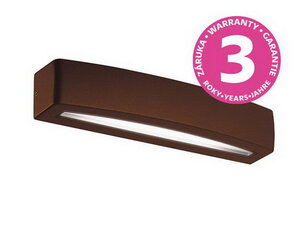 Venkovní nástěnné LED svítidlo BLOCO 10W, rez PANLUX PN42100016