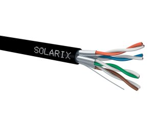 Instalační kabel CAT6A STP PE Fca 500m/cívka SOLARIX 26000040