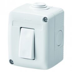 27 COMBI Vypínač 1pól. 16AX IP40, řazení 1, šedá GEWISS GW27801