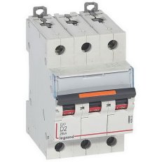 DX3 JISTIČ, 3 PÓLOVÝ, CHAR. D,2A 25KA LEGRAND 409830