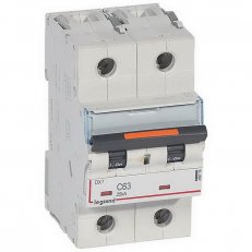 DX3 JISTIČ, 2 PÓLOVÝ, CHAR. C,63A 25KA LEGRAND 409774
