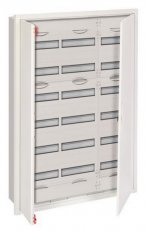 Zapuštěná rozvodnice ABB U73R6 -216M s dveřmi