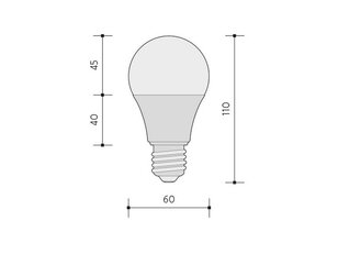 LED ŽÁROVKA DELUXE světelný zdroj 12W, studená bílá PANLUX PN65206023