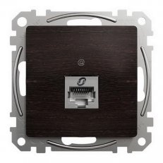 Sedna D/E Datová zásuvka 1xRJ45 kat. 6 STP, Wenge SCHNEIDER SDD181461S