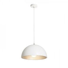 CARISSIMA 40 závěsná matná bílá/stříbrnošedá 230 E27 42W RENDL R13048