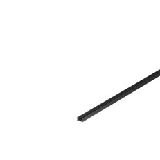 GRAZIA 10, LED nástavbový profil, plochý, drážkovaný, 2m, černá    SLV 1000462