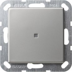 Tlačítkový spínač řídicí přepínač System 55 nerez GIRA 0136600