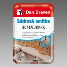 DenBraven 00410GY Sádrová omítka Super - jemná 5 kg