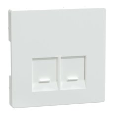 Centrální deska Merten D-Life pro 2xRJ45 Actassi Lotus White MTN4572-6035