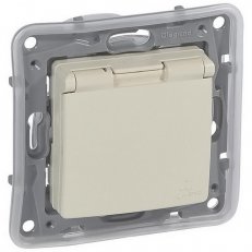 664847 NIL ZÁS. 2P+T SCHUKO IP44 BÉŽ.