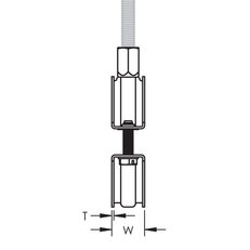 objímka MACROFIX pro potrubí 19 - 32mm, upevnění M8/M10, nerez EN 1.4404