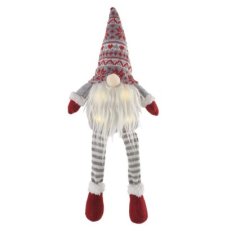 LED vánoční skřítek sedící, 27 cm, 3x AA, vnitřní, teplá bílá EMOS DCFW03