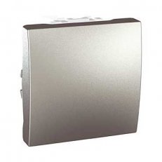 Unica Ovládač tlačítkový, řazení 1/0, Aluminium SCHNEIDER MGU3.206.30